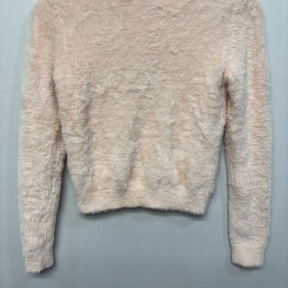 Aritzia Sunday Best Women Fuzzy Knit Cropped Sweater Size Medium C064 -1 - Picture 13 of 15